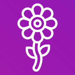 Flower Vector Icon Design Illustration