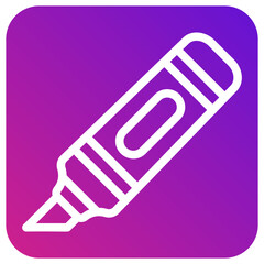 Highlighter Vector Icon Design Illustration