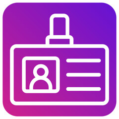 Id Card Vector Icon Design Illustration