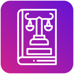 Company Law Vector Icon Design Illustration