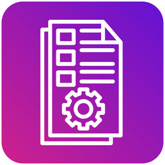 Contract Management Vector Icon Design Illustration