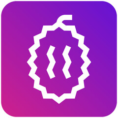 Durian Vector Icon Design Illustration