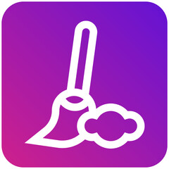 Broom Vector Icon Design Illustration