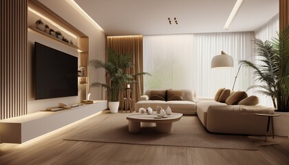 Fototapeta premium modern living room