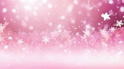 fuchsia pink snowflake background