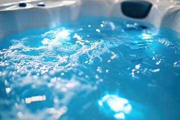 Hot tub water surface