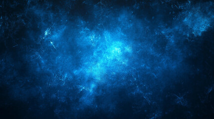 Fototapeta premium Abstract blue background, glowing blue abstract shape background, dark grainy blue background, noise texture futuristic dynamic poster header cover wallpaper banner, ai generated