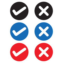 Obraz premium check mark buttons