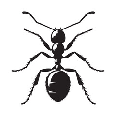 Unstoppable Ant silhouette, capable of overcoming any obstacle – Ant illustration – Ant vector – Insect silhouette

