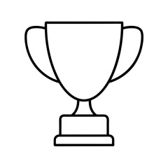 gold cup isolated on white