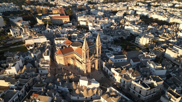 Vista dal drone Chiesa Madre dei Santi Medici Cosma e Damiano
