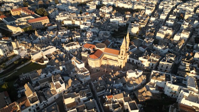 Vista dal drone Chiesa Madre dei Santi Medici Cosma e Damiano