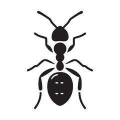 Bold Ant silhouette, pushing through challenges – Ant illustration – Ant vector – Insect silhouette

