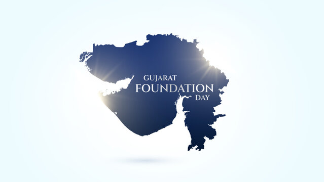 Gujarat Foundation Day Celebrations,  Gujarat Sthapana Divas, Gujarat Famous Icons, 1st May, Social Media Post Template English 
