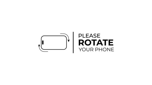 Please rotate your phone orientation. Rotate your screen for better experience. This video is horizontal. Smartphone Rotate Design.