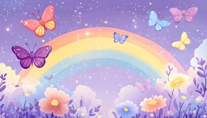 butterflies and flowers
