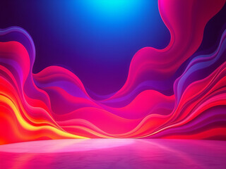 Abstract wavy pattern consisting of pink and blue background