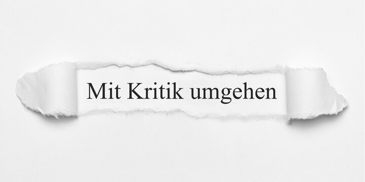 Mit Kritik umgehen	
