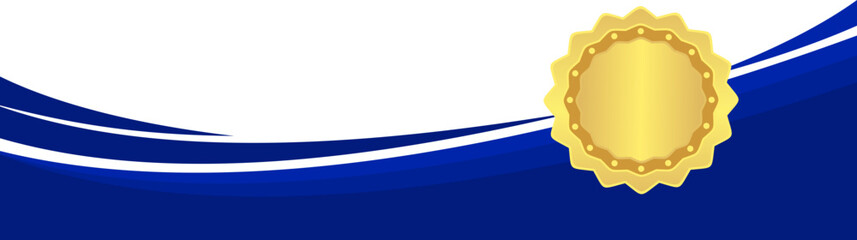 Blue Certificate Border