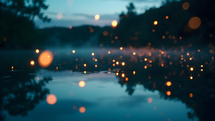 Magical Evening with Sparkling Lights