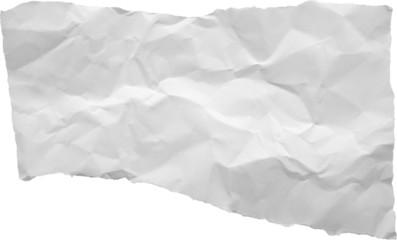 White crumpled ripped paper torn edges strips isolated on black background