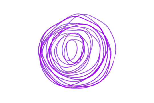 Purple grunge pen lines, messy lines, hand drawn sketch, abstract doodle, isolated chaotic lines, grunge overlapping lines texture, artwork, ink, transparent background.