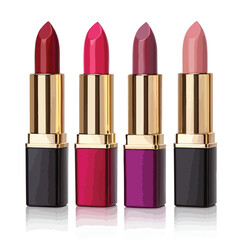 set of different colours of  lipsticks