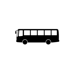 Bus side view icon