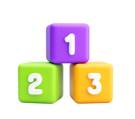 3D Educational Toy Number Blocks for Kids Learning