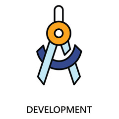 Frontend Backend Web Development vector Icon design Concept
