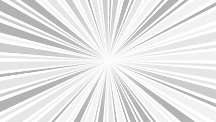 Abstract gray sun rays vector background illustration.