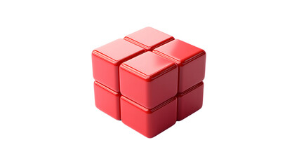 alphabet cube toy white background