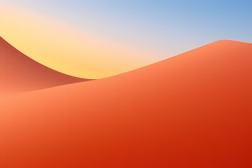 sunset in the desert