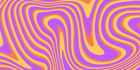 Abstract background seamless pattern of purple and orange pastel watercolor liquid waves