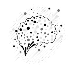 Human brain biological and technological elements. Nodes and lines, evoking the essence of neural networks and AI, the seamless interplay between human intellect and cutting-edge innovations.