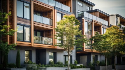 Obraz premium design housing timber frame