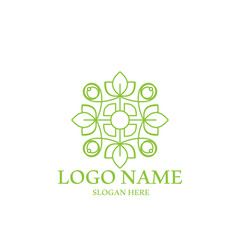 floral boutique icon vector illustration template design