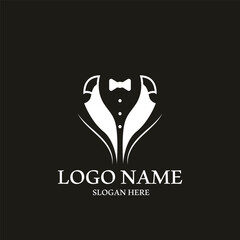 tuxedo elegant icon vector illustration template design