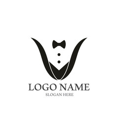 tuxedo elegant icon vector illustration template design