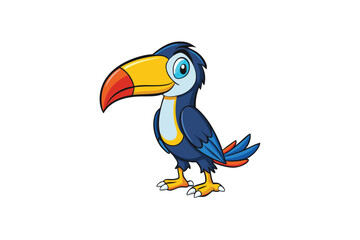 Fototapeta premium toucan on white background