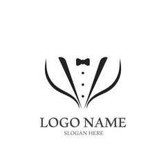 tuxedo elegant icon vector illustration template design