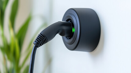 Obraz premium sleek charging station showcases clean technology with modern design, perfect for eco friendly living