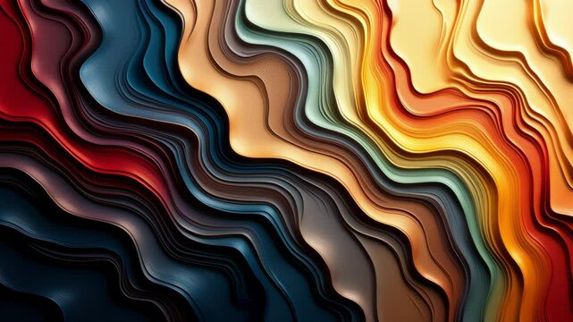 Abstract organic swirls in metallic hues, creating a shimmering panoramic wallpaper effect