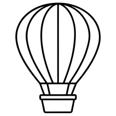 hot air balloon vector illustration