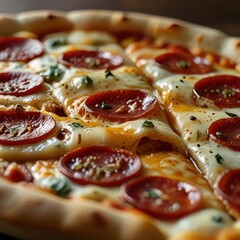 The delicious healthy fresh pizza