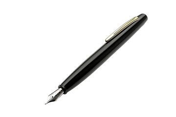 Isolated Black Fountain Pen