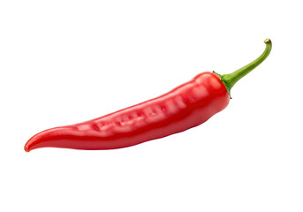 Vibrant Red Chili Pepper, Spicy Food, Hot Ingredient, Culinary, Isolated