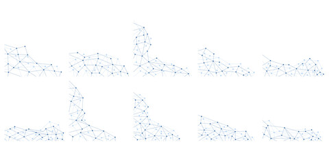 Network Connecting Dot Polygon Corner