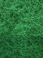 Texture of Green Scrubbing Pad with Fibrous Surface