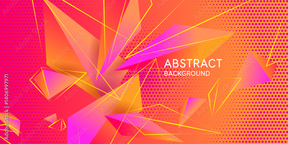 Poster stylish background in a modern style with simple geometric elements and shapes. a template for the t